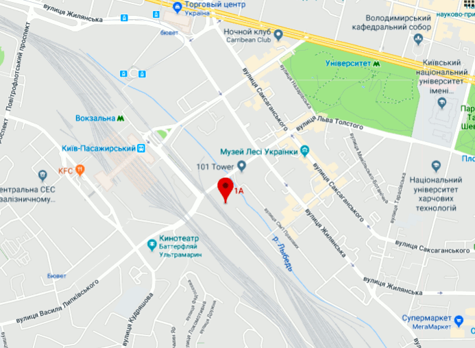 Місце розташування офісу